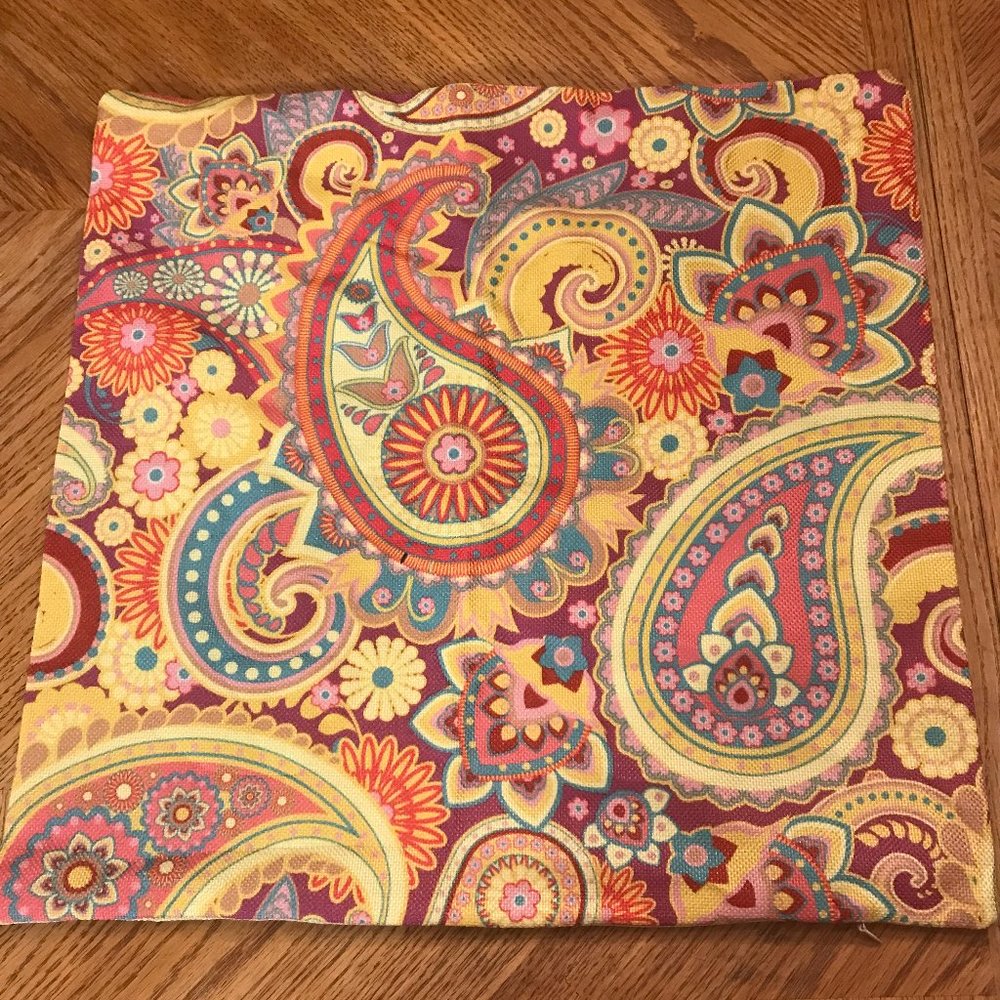 Pillow Cover in Paisley
